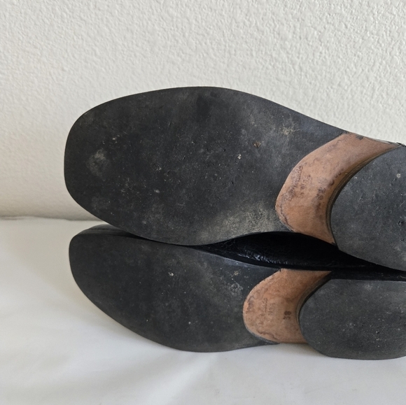 CYDWOQ Iota Black Crackled Leather Lace Up Boots Size 38 or US 8 - Picture 12 of 16